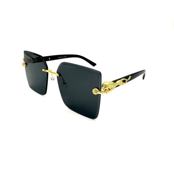 Big Lens Jaguar Frame Sunglasses