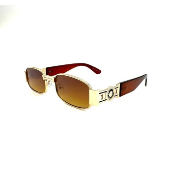 Unisex Slim Rectangle Sunglasses