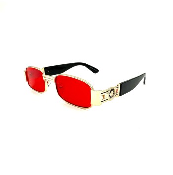 Unisex Slim Rectangle Sunglasses