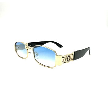 Unisex Slim Rectangle Sunglasses