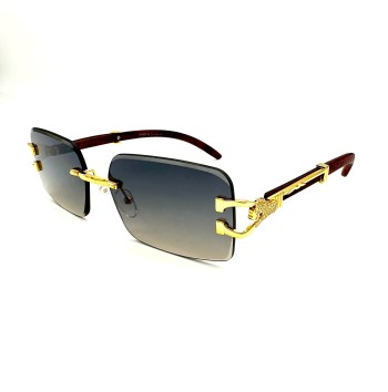 Jaguar Frame Wooden Sunglasses