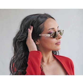 vintage golden sunglasses for women