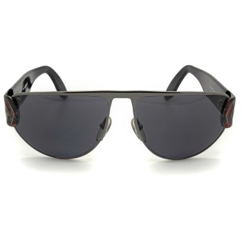 black vintage gunmetal sunglasses