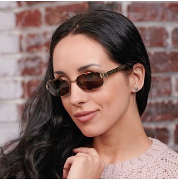 gold oval sunglasses