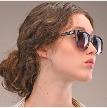 vintage crystal grey sunglasses