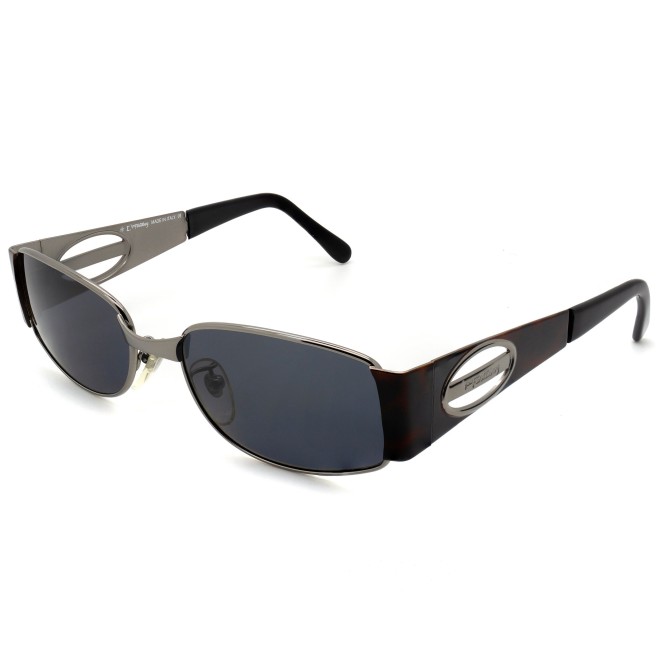 Gunmetal color rectangular sunglasses