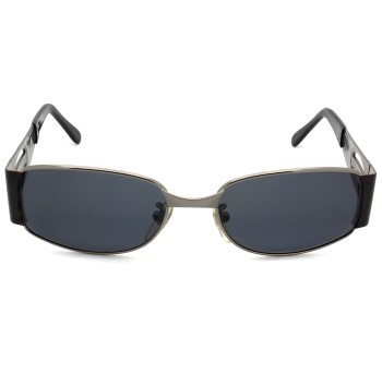 Gunmetal color rectangular sunglasses