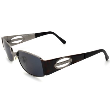 Gunmetal color rectangular sunglasses